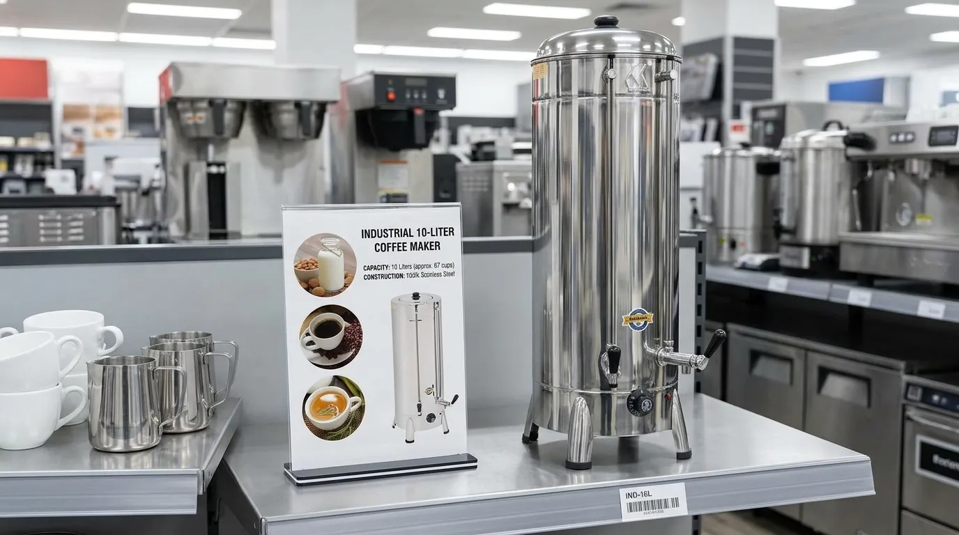 Cafeteira industrial 10 litros para uso comercial e profissional