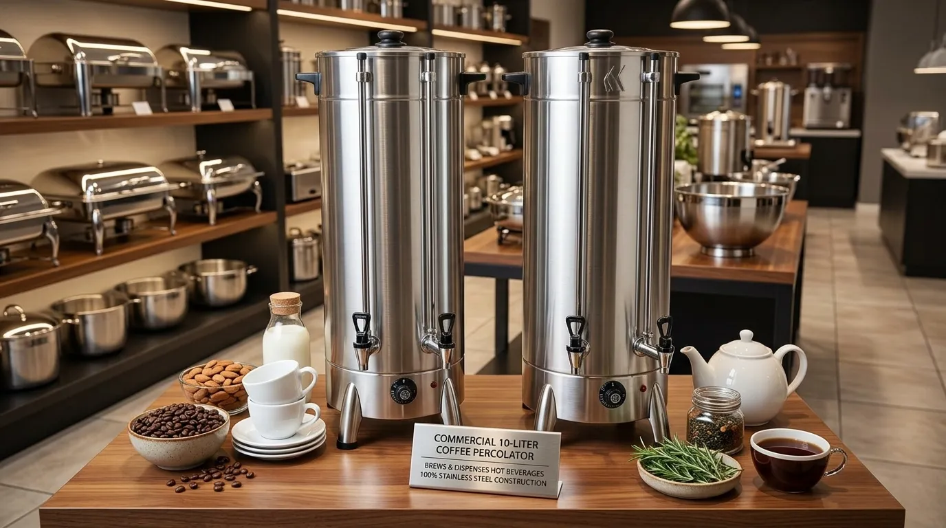 Cafeteira industrial com alta capacidade