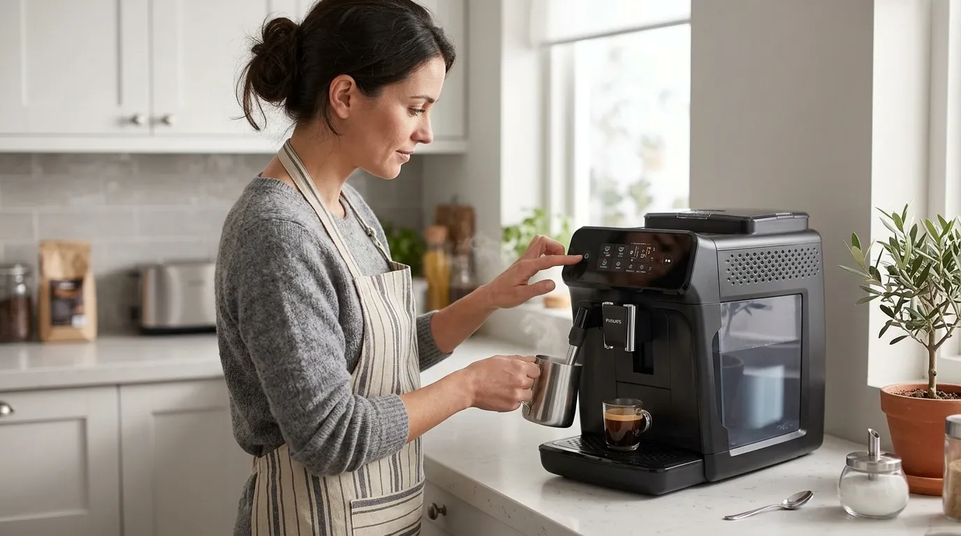 cafeteira espresso philips walita Series 1200 manutenção prática